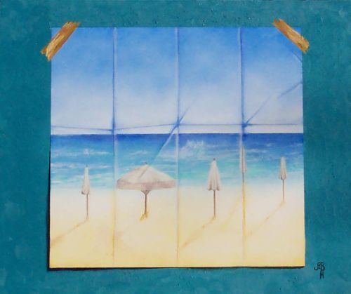 Faded Dreams, Trompe-l' oeil - creating depth Oil painting