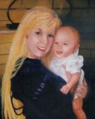 Oil Painting by THE ARTIST JUNE HARDIN of Ann and Shun, USA 1998